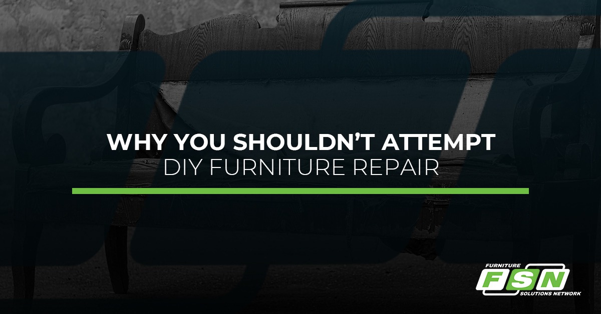 Why you shouldn't attempt DIY furniture repair
