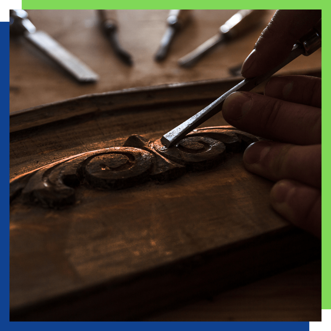 wood furniture detail