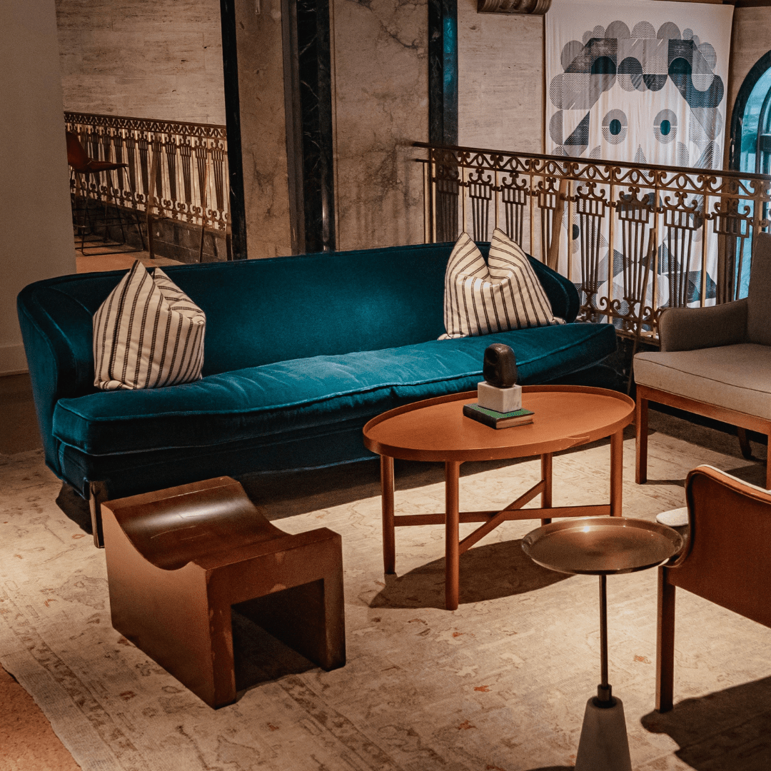 Blue couch