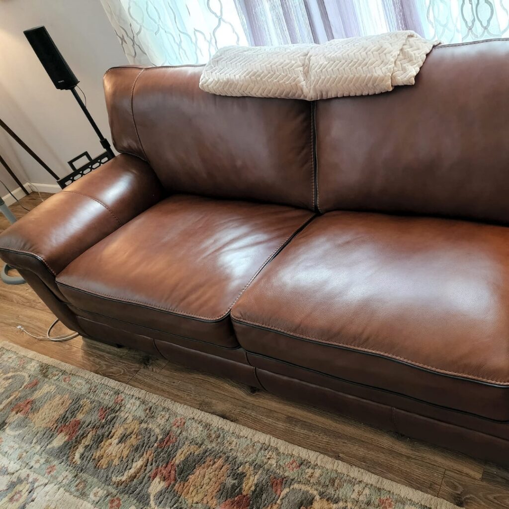 image of a restored couch