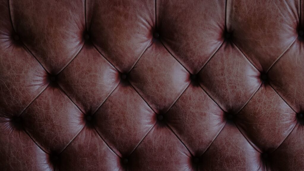 pristine leather couch
