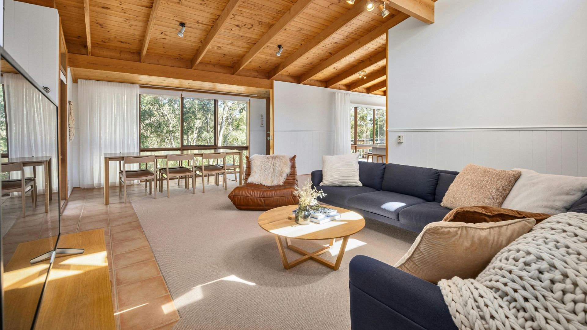 living room with nice furniture